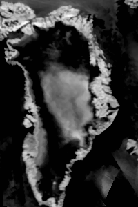 Greenland infra red image 
14 jul 2012